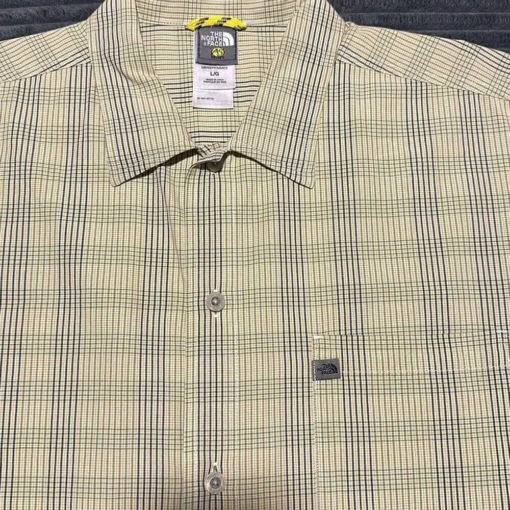 The North Face A5 Series Shirt Plaid Outdoor Cotton Men’s Size L